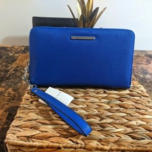 Cato, cobalt blue wristlet/wallet